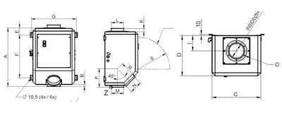 Dimensiones de detector de metales QUICKTRON 03 R