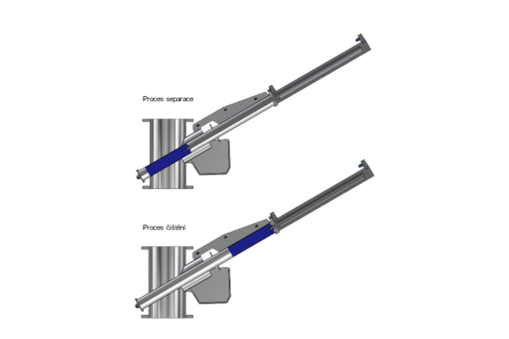 Instalación del separador magnético automático MSS-AC WORM