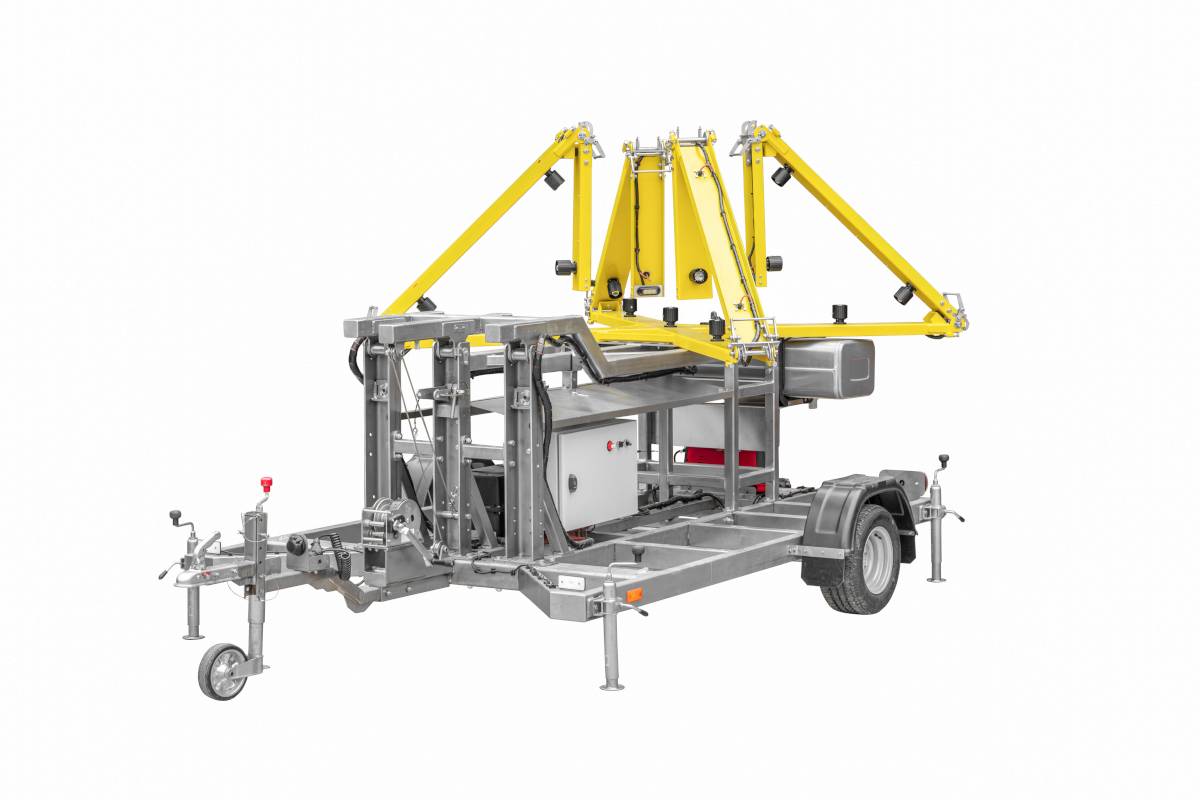 Cruz luminosa móvil FIREFLY para señalizar el cierre de la pista del aeropuerto