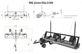 Escoba magnética MS 2000 FALCON para aeropuertos y superficies no pavimentadas