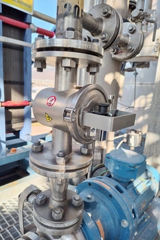 Filtro magnético MSP-S OCTOPUS – limpieza de amoníaco líquido en una planta química