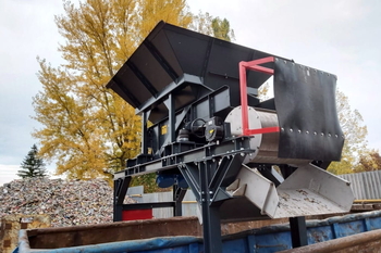 Tambor magnético MB 506 N 800 – afinado de la fracción de hierro en el reciclaje de metales