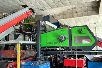 Eddy current separator ECS-E 2000 BULL – separación de metales del combustible sólido recuperado CSR