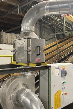 Separador magnético de placas ML-P para tuberías – transporte neumático de fibra en la industria textil