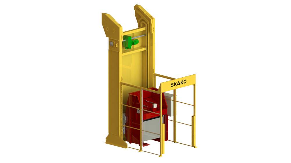 Elevador volcador