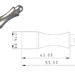 Magnetická kuželka s karabinou MK 16 mm 