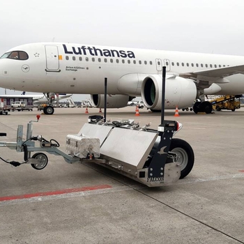 Escoba magnética MS 2000 FALCON para aeropuertos y superficies no pavimentadas